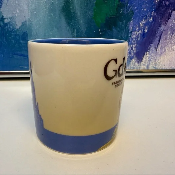 Starbucks Gdansk Poland Global Icons Espresso Mug 3 fl oz 89 ml Mini Small 2012 - Picture 7 of 14